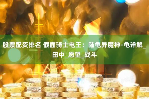 股票配资排名 假面骑士电王：陆龟异魔神-龟详解_田中_愿望_战斗