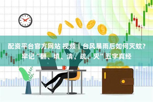 配资平台官方网站 视频｜台风暴雨后如何灭蚊？牢记“翻、填、清、疏、灭”五字真经